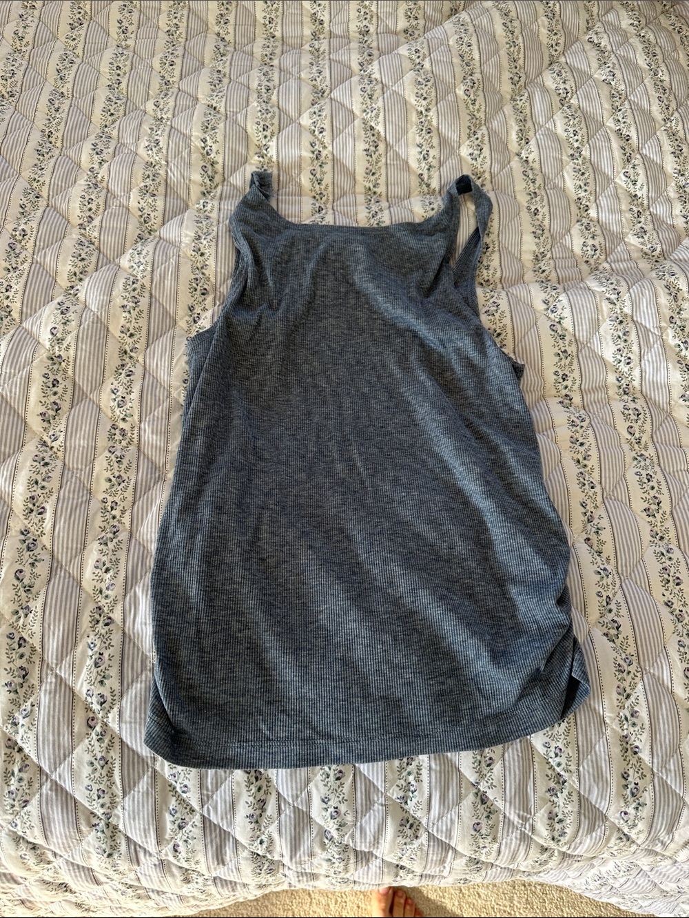 Nike Yoga Everyday Ribbed Tank Top — blue